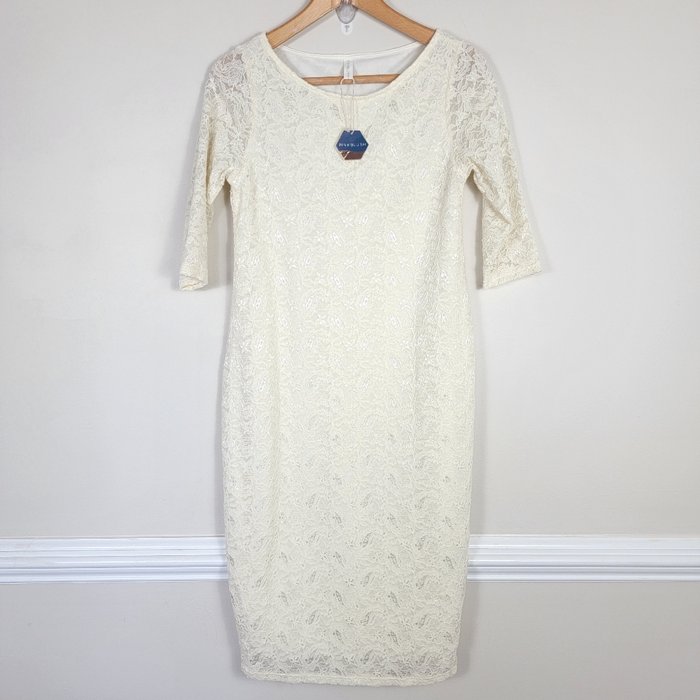 Pinkblush Cream Lace Dress